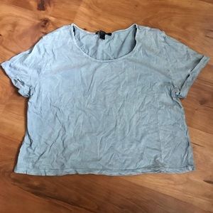 Dusty blue crop top!